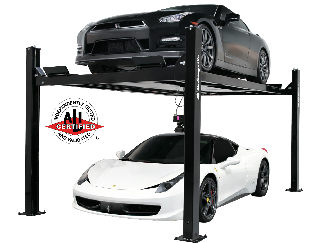 9k extended height CL4P9X-SR Challenger 4 Post Storage Lift